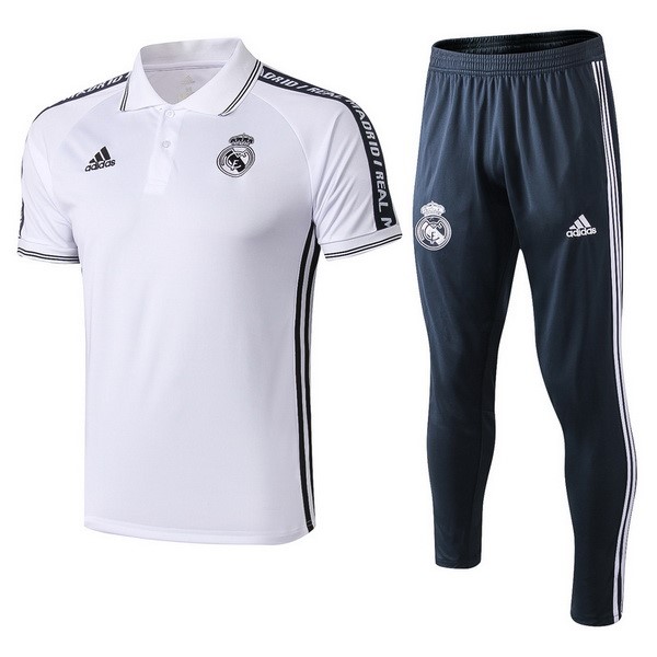 Polo Conjunto Completo Real Madrid 2019-2020 Blanco